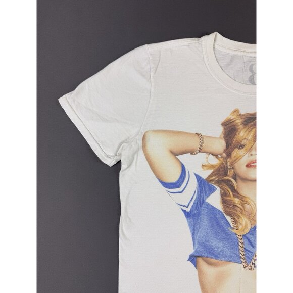Vintage Y2K Beyonce Hip Hop RnB Pop White Small Shirt Tour Album Concert Sexy - Picture 4 of 12
